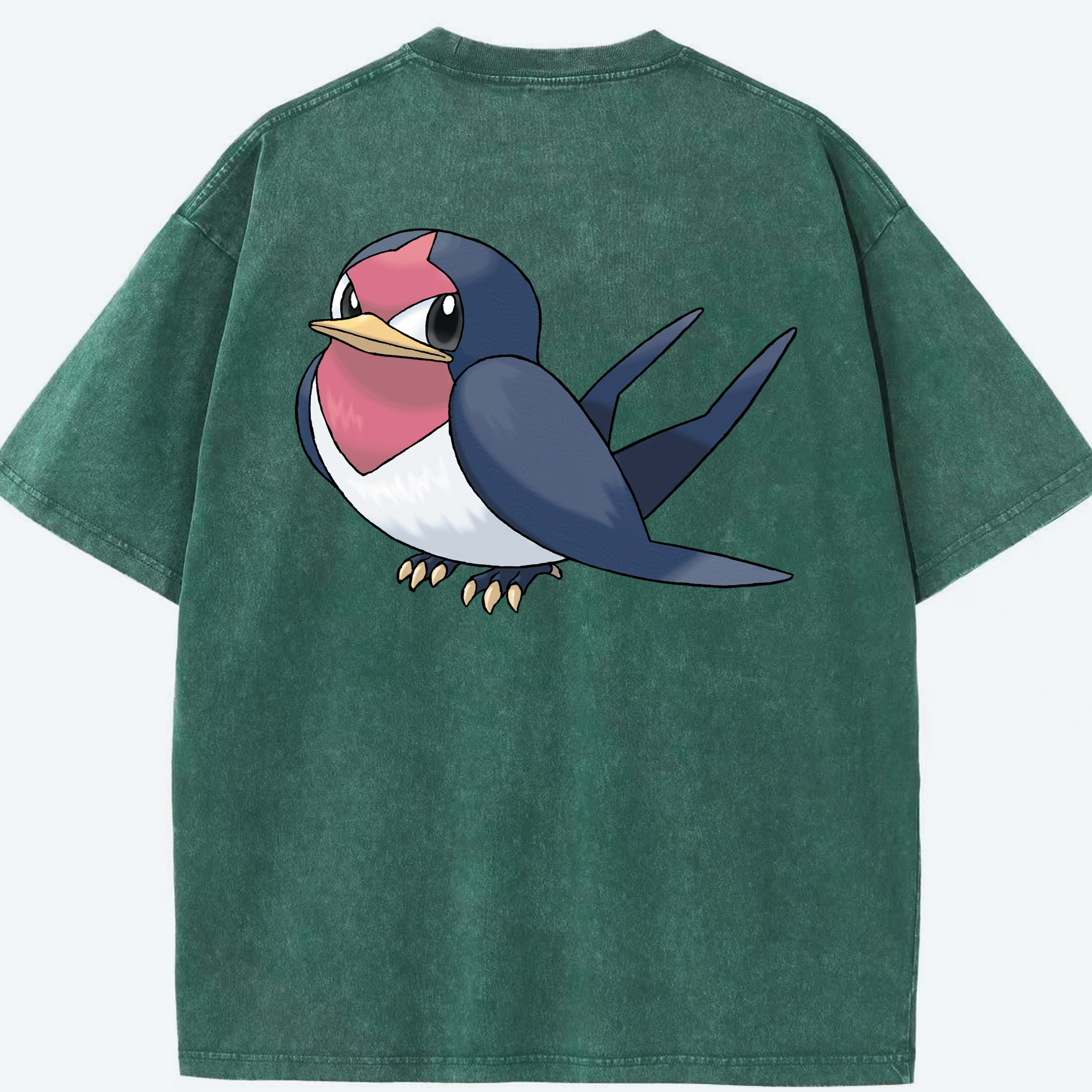 （画像用） ポケットモンスター Pokémon 綿100% ヴィンテージ風 半袖Tシャツ（背面プリント）